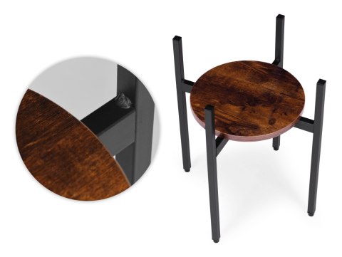 Kwietnik stojący stojak na kwiaty ozdoby loft ModernHome ModernHome