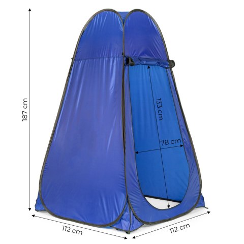 Namiot turystyczny samorozkładający przebieralnia kabina prysznicowa WC niebieski MultiGarden MultiGarden
