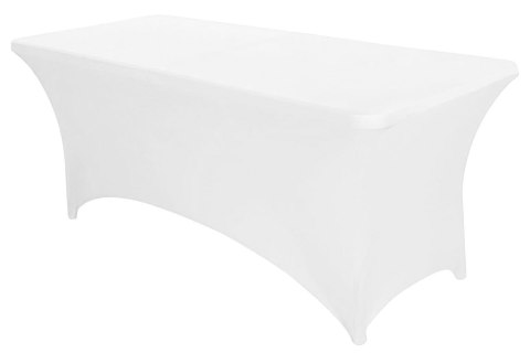 Obrus uniwersalny pokrowiec na stół cateringowy 240 cm 8FT biały elastyczny MultiGarden MultiGarden