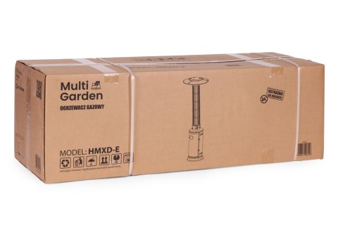 Ogrzewacz parasol gazowy grzejnik 9 kW szklany na ogród patio reduktor wąż pokrowiec MultiGarden MultiGarden