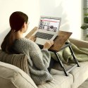 Podstawka pod laptopa 60x35 cm stolik do łóżka składany rustykalny LEOBERT