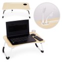 Podstawka pod laptopa składana taca 60x40 cm lampka wiatrak ModernHome ModernHome