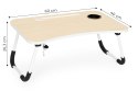 Podstawka pod laptopa składana taca 60x40 cm lampka wiatrak ModernHome ModernHome