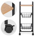 Regał mobilny szafka z 2 koszami i półką organizer na kółkach ModernHome ModernHome