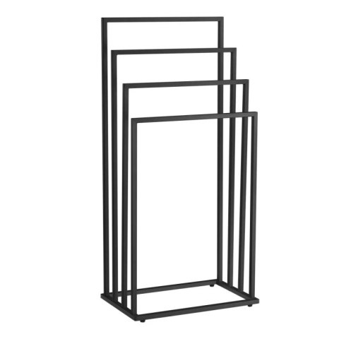 Stojak na ręczniki 4 szczeble - czarny LEOBERT