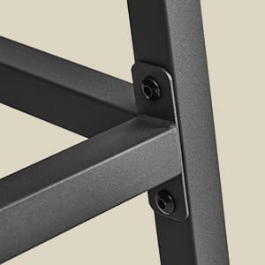 Stołek barowy okrągły 2 sztuki 65 cm hoker kuchenny wysokie krzesło z podnóżkiem LEOBERT