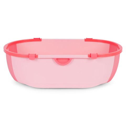 Wanienka dla dzieci wanna turystyczna składana odpływ różowa ECOTOYS ECOTOYS