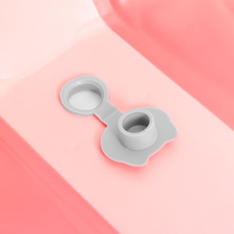 Wanienka dla dzieci wanna turystyczna składana odpływ różowa ECOTOYS ECOTOYS