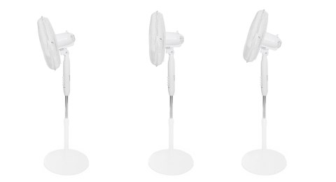 Wentylator podłogowy wiatrak stojący 45W 3 tryby pracy 5 łopatek biały LONGWELL INDUSTRIAL LTD