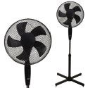Wentylator podłogowy wiatrak stojący 45W 3 tryby pracy 5 łopatek czarny LONGWELL INDUSTRIAL LTD