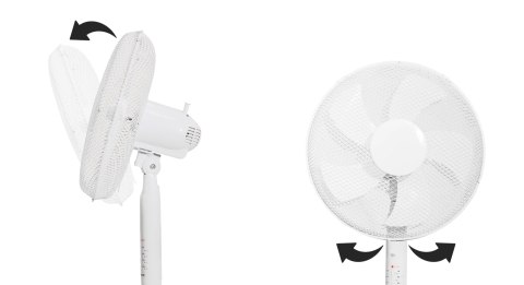 Wentylator podłogowy wiatrak stojący 45W 3 tryby pracy 5 łopatek timer pilot LONGWELL INDUSTRIAL LTD