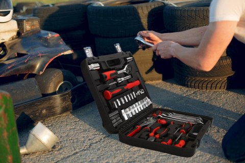 Zestaw narzędzi walizka narzędziowa 58 elementów klucze wkrętaki szczypce LONGWELL INDUSTRIAL LTD