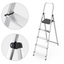Drabina aluminiowa jednostronna 5 stopni składana z podestem 150 kg ModernHome ModernHome