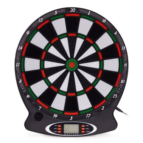 Elektroniczna tarcza do darta gry w rzutki lotki tablica LCD 38 cm 18 gier zestaw 6 rzutek MULTISTORE