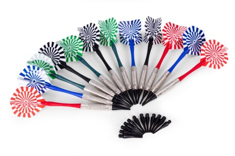 Elektroniczna tarcza do darta gry w rzutki lotki tablica LCD 42 cm 27 gier zestaw 12 rzutek MULTISTORE