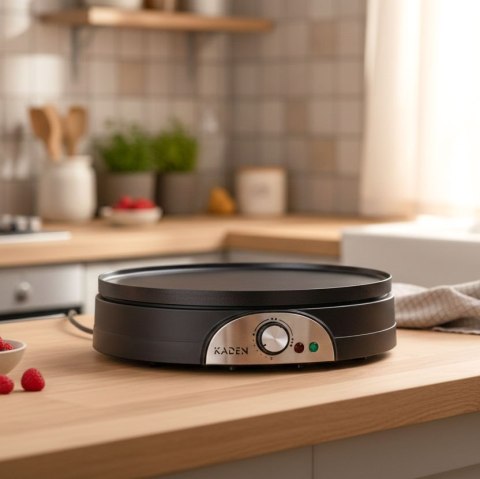 Elektryczna naleśnikarka dwustronna patelnia do naleśników i pankejków nieprzywierająca 1500W KADEN KADEN