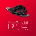 Elektryczny młynek do soli i pieprzu akumulatorowy USB zestaw 2 sztuki regulacja mielenia podświetlenie WEBBER