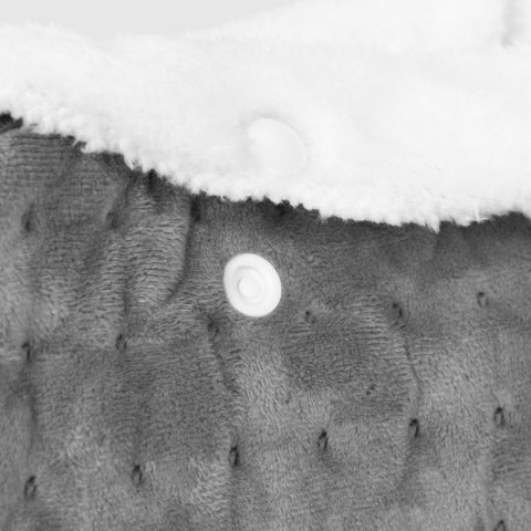 Elektryczny ogrzewacz do stóp z pilotem miękki but 10 poziomów grzania ciemnoszary ModernHome ModernHome