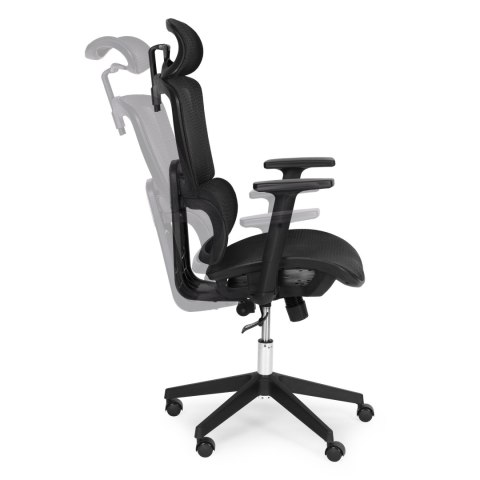 Fotel biurowy obrotowy ergonomiczny regulacja wysokości czarny ModernHome ModernHome