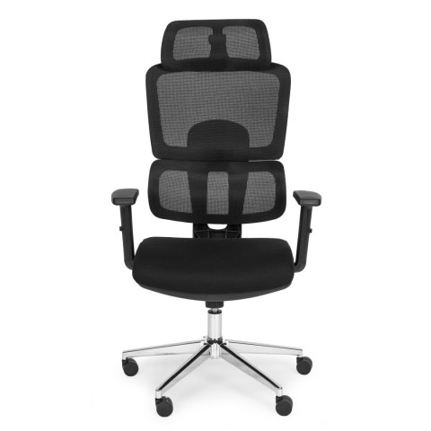 Fotel biurowy obrotowy ergonomiczny regulacja wysokości czarny ModernHome ModernHome