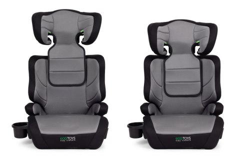 Fotelik samochodowy dla dzieci 2w1 podkładka i-SIZE wzrost 100-150 cm uchwyt na napoje ECOTOYS ECOTOYS