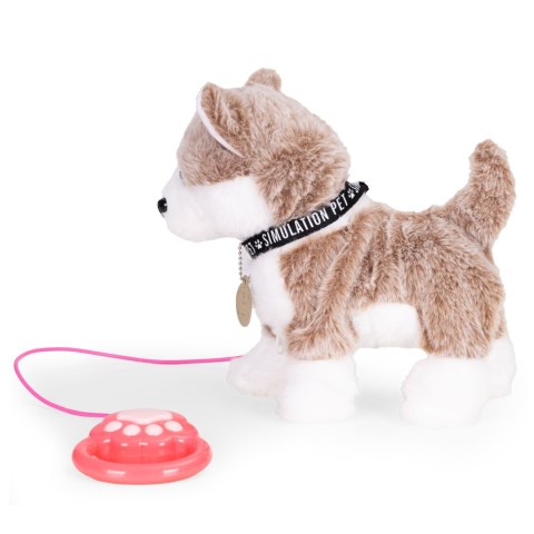 Interaktywny piesek na smyczy husky chodzi i merda ogonem melodyjki MULTISTORE
