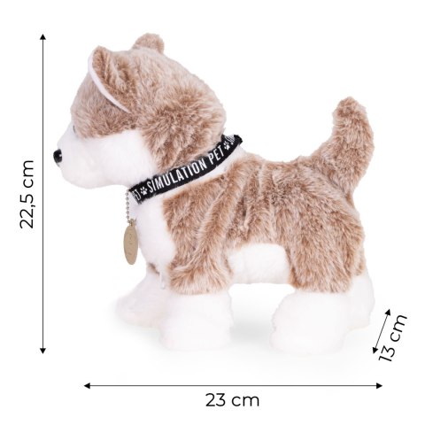 Interaktywny piesek na smyczy husky chodzi i merda ogonem melodyjki MULTISTORE