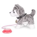 Interaktywny piesek na smyczy husky chodzi i merda ogonem melodyjki MULTISTORE