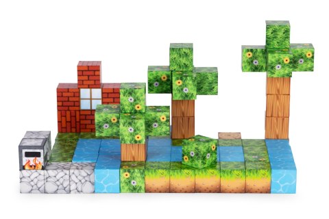 Klocki magnetyczne konstrukcyjne dla dzieci zestaw 88 elementów MULTISTORE