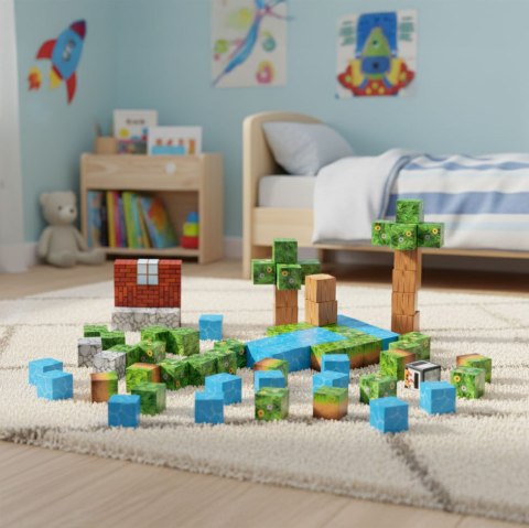 Klocki magnetyczne konstrukcyjne dla dzieci zestaw 88 elementów MULTISTORE