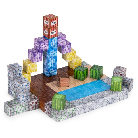 Klocki magnetyczne konstrukcyjne dla dzieci zestaw 88 elementów MULTISTORE