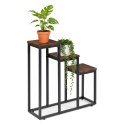 Kwietnik stojący stojak na kwiaty ozdoby 3 półki loft ModernHome ModernHome