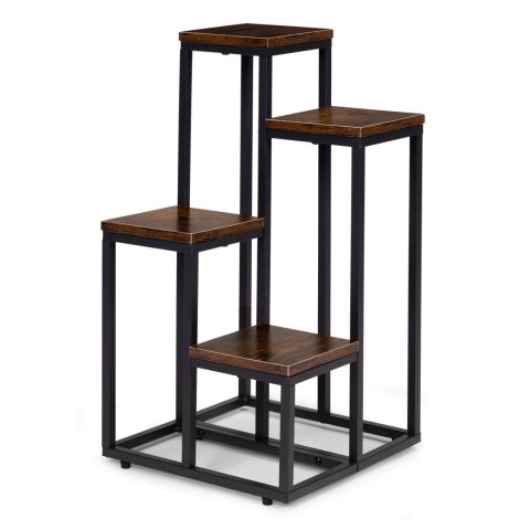 Kwietnik stojący stojak na kwiaty ozdoby 4 półki loft ModernHome ModernHome