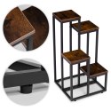 Kwietnik stojący stojak na kwiaty ozdoby 4 półki loft ModernHome ModernHome