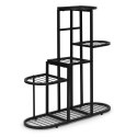 Kwietnik stojący stojak na kwiaty ozdoby 5 poziomów czarny ModernHome ModernHome