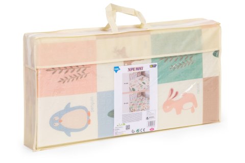 Mata piankowa dla dzieci 200x150 cm edukacyjna dwustronna składana + torba IPLAY IPLAY