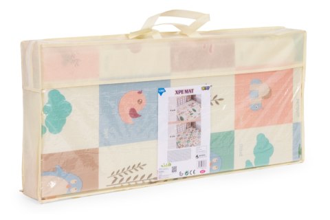 Mata piankowa dla dzieci 200x180 cm edukacyjna dwustronna składana + torba IPLAY IPLAY