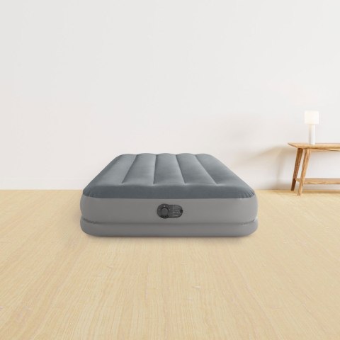Materac dmuchany jednoosobowy 191x99x30 cm z wbudowaną pompką elektryczną INTEX 64112 INTEX
