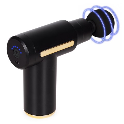 Pistolet do masażu masażer ręczny wibracyjny zestaw 4 końcówek ModernHome ModernHome