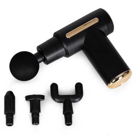 Pistolet do masażu masażer ręczny wibracyjny zestaw 4 końcówek ModernHome ModernHome