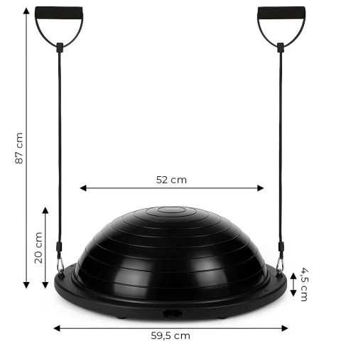 Platforma do balansowania z ekspanderami półpiłka trener równowagi + pompka ModernHome ModernHome