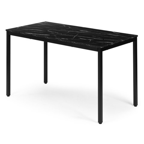 Stół do kuchni jadalni dla 4-5 osób biurko komputerowe 120x60 cm czarny marmur ModernHome ModernHome