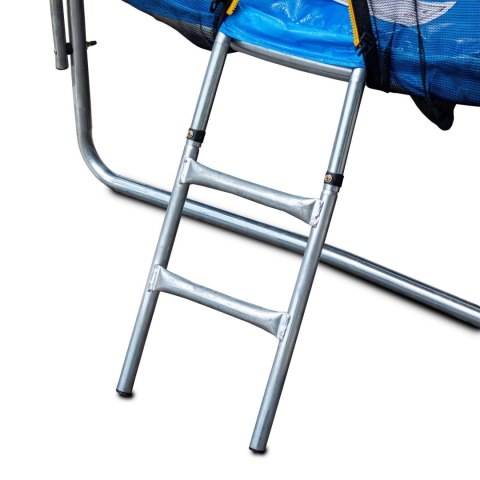 Trampolina ogrodowa z siatką zewnętrzną o średnicy 10 ft 304-312 cm + drabinka Bauerkraft