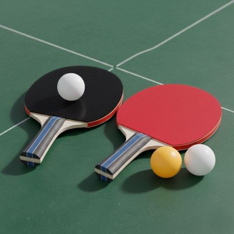 Zestaw do tenisa stołowego 2 paletki do ping-ponga 3 piłeczki MULTISTORE