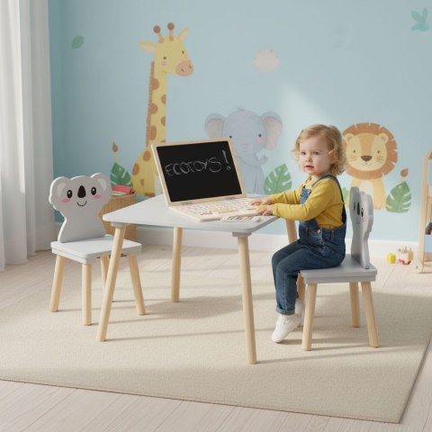 Zestaw mebli dla dzieci stolik + 2 krzesła koala ECOTOYS ECOTOYS