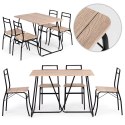 Zestaw mebli do jadalni kuchni stół + 4 krzesła PARIS ModernHome ModernHome