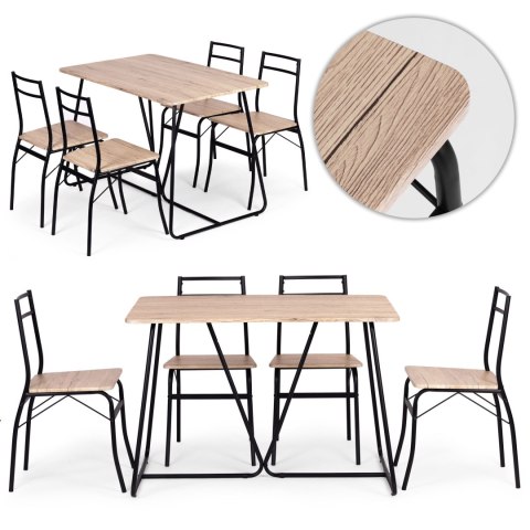 Zestaw mebli do jadalni kuchni stół + 4 krzesła PARIS ModernHome ModernHome