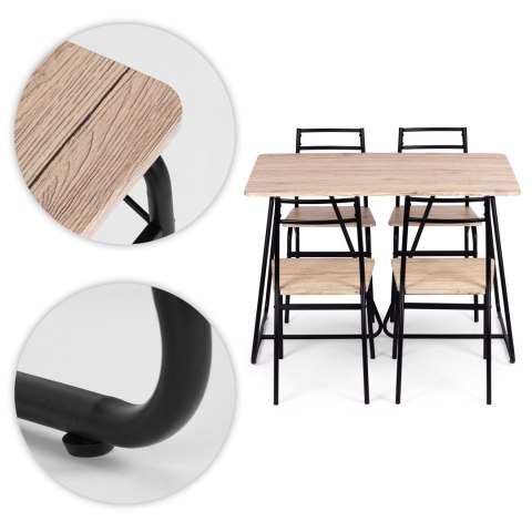 Zestaw mebli do jadalni kuchni stół + 4 krzesła PARIS ModernHome ModernHome