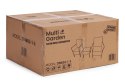 Zestaw mebli ogrodowych 2 fotele + stolik szkło hartowane czarny MultiGarden MultiGarden