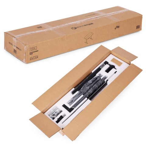 Biurko elektryczne regulowane 120x60 cm regulacja wysokości 72-117 cm ModernHome ModernHome